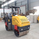 Fully hydraulic double steel wheel roller