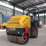 Fully hydraulic double steel wheel roller