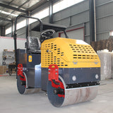 Fully hydraulic double steel wheel roller