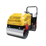 Fully hydraulic double steel wheel roller